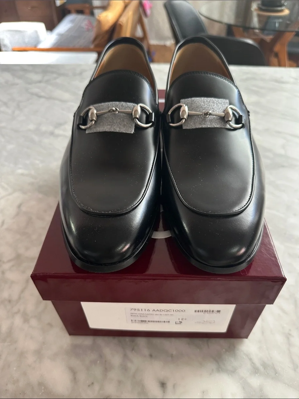 Gucci Princeton Black Leather Horsebit Loafers size 12.5 but fit like 14-14.5 - Picture 1 of 8